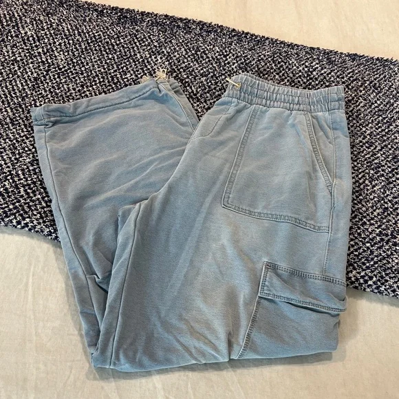 Light wash baggy cargo pants (L) - Picture 1 of 6